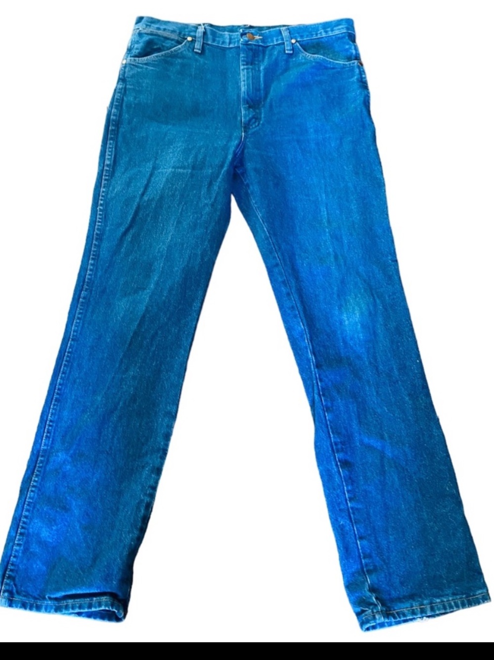 WRANGLER Men’s Western Vintage Logo Patch Jeans